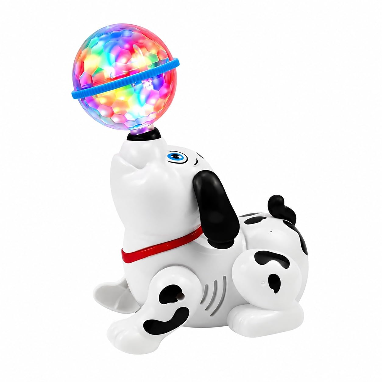🐶 Dancing Puppy Musical Toy with LED Disco Ball | Battery Operated Walking Dog Toy with Flashing Lights, Music & Rotating Crystal Ball | Multiple Colors