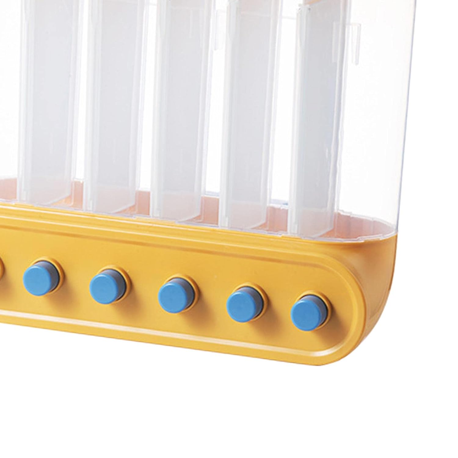 6-Compartment Wall Mounted Grain Storage Dispenser | Airtight Cereal & Dry Food Storage Container | Kitchen Organizer for Rice, Pulses, Beans & Cereals