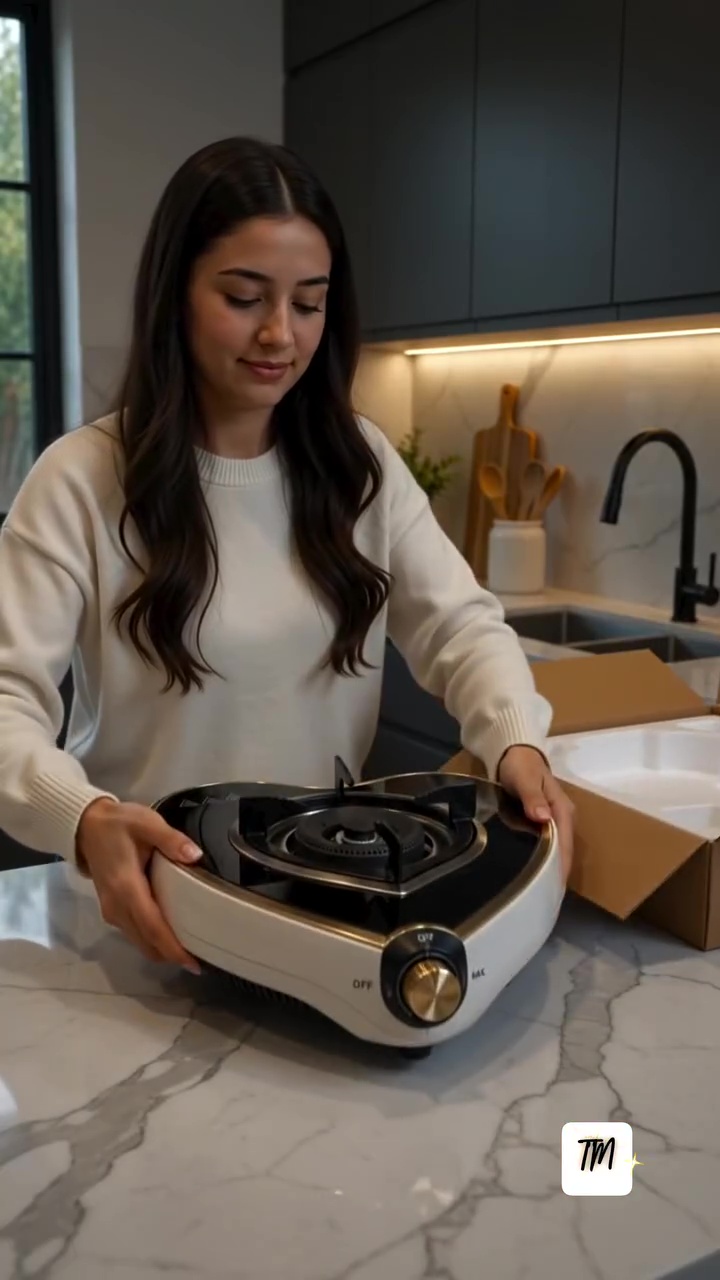 Portable Electric Gas Stove | Single Burner Cooktop with Flame Control